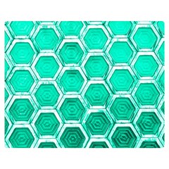 Hexagon Windows Double Sided Flano Blanket (medium)  by essentialimage