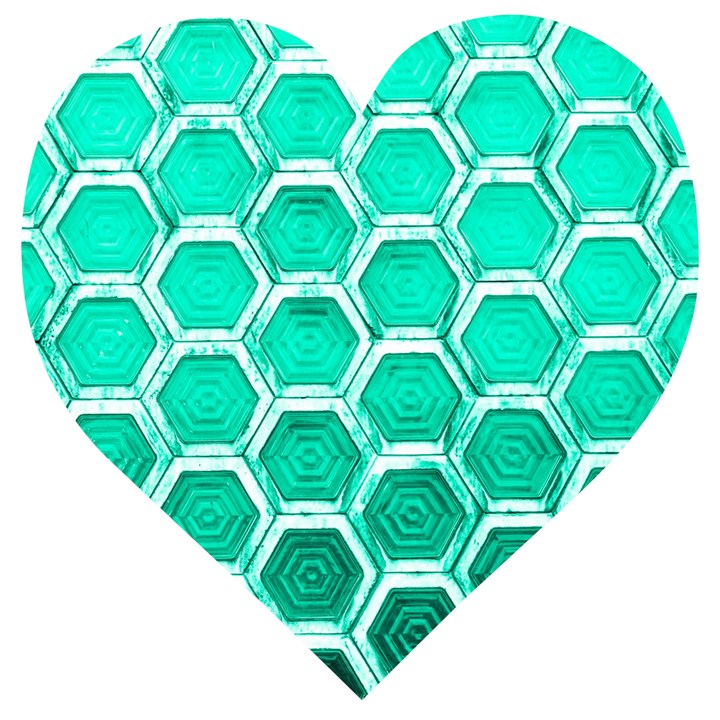 Hexagon Windows Wooden Puzzle Heart