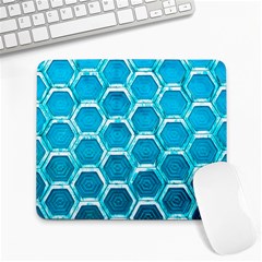 Hexagon Windows Large Mousepads by essentialimage