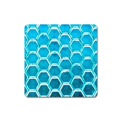 Hexagon Windows Square Magnet by essentialimage