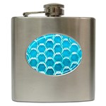 Hexagon Windows Hip Flask (6 oz) Front