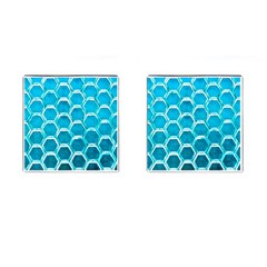 Hexagon Windows Cufflinks (square) by essentialimage