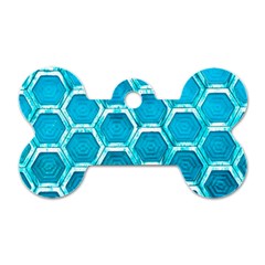 Hexagon Windows Dog Tag Bone (one Side) by essentialimage