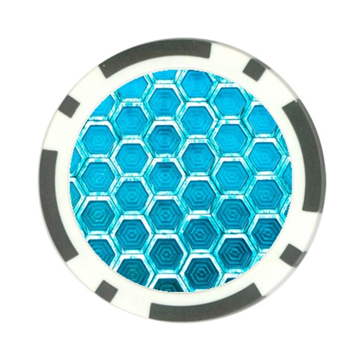 Hexagon Windows Poker Chip Card Guard