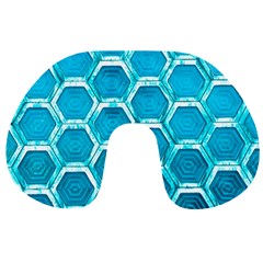 Hexagon Windows Travel Neck Pillow by essentialimage