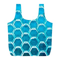 Hexagon Windows Full Print Recycle Bag (l) by essentialimage