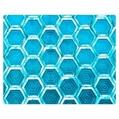 Hexagon Windows Double Sided Flano Blanket (medium)  by essentialimage