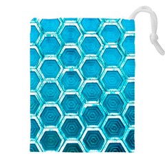 Hexagon Windows Drawstring Pouch (4xl) by essentialimage