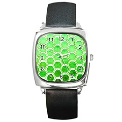 Hexagon Windows Square Metal Watch by essentialimage