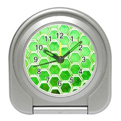 Hexagon Windows Travel Alarm Clock by essentialimage