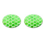 Hexagon Windows Cufflinks (Oval) Front(Pair)