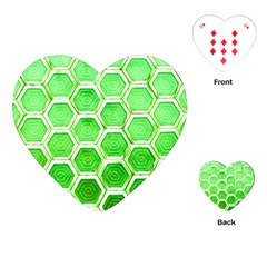 Hexagon Windows Playing Cards Single Design (heart) by essentialimage