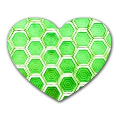 Hexagon Windows Heart Mousepads by essentialimage