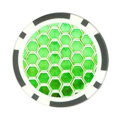 Hexagon Windows Poker Chip Card Guard by essentialimage