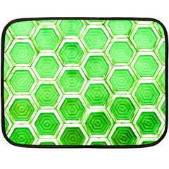 Hexagon Windows Double Sided Fleece Blanket (mini)  by essentialimage