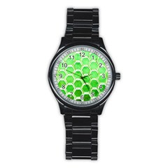 Hexagon Windows Stainless Steel Round Watch by essentialimage