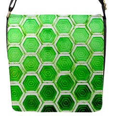 Hexagon Windows Flap Closure Messenger Bag (s) by essentialimage