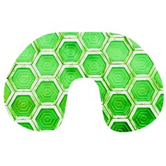 Hexagon Windows Travel Neck Pillow by essentialimage