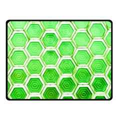 Hexagon Windows Double Sided Fleece Blanket (small)  by essentialimage