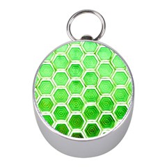 Hexagon Windows Mini Silver Compasses by essentialimage