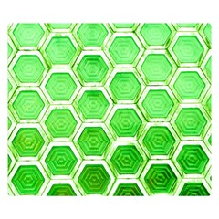 Hexagon Windows Double Sided Flano Blanket (small)  by essentialimage