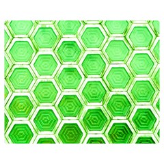 Hexagon Windows Double Sided Flano Blanket (medium)  by essentialimage