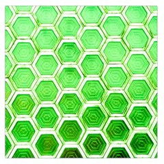 Hexagon Windows Large Satin Scarf (square) by essentialimage