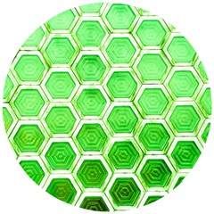 Hexagon Windows Wooden Puzzle Round by essentialimage