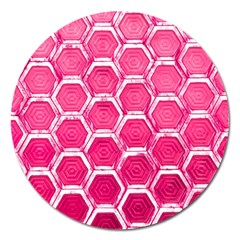 Hexagon Windows Magnet 5  (round) by essentialimage