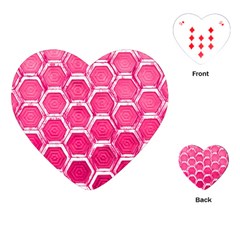 Hexagon Windows Playing Cards Single Design (heart) by essentialimage