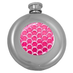 Hexagon Windows Round Hip Flask (5 Oz) by essentialimage