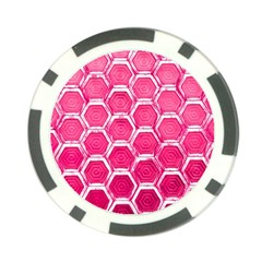 Hexagon Windows Poker Chip Card Guard by essentialimage