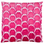 Hexagon Windows Large Flano Cushion Case (One Side) Front