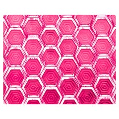 Hexagon Windows Double Sided Flano Blanket (medium)  by essentialimage