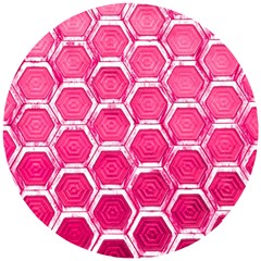 Hexagon Windows Wooden Puzzle Round by essentialimage