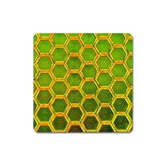 Hexagon Windows Square Magnet by essentialimage