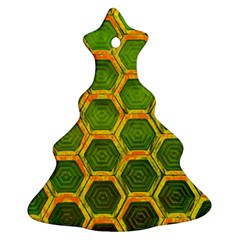 Hexagon Windows Ornament (christmas Tree)  by essentialimage