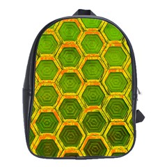 Hexagon Windows School Bag (xl) by essentialimage