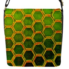 Hexagon Windows Flap Closure Messenger Bag (s) by essentialimage