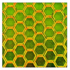 Hexagon Windows Large Satin Scarf (square) by essentialimage