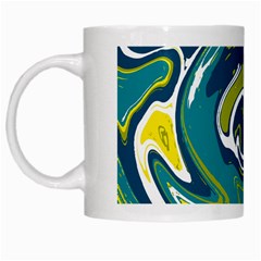 Vector Vivid Marble Pattern 14 White Mugs by goljakoff