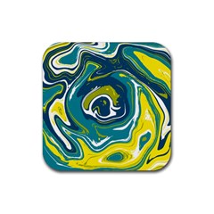 Vector Vivid Marble Pattern 14 Rubber Coaster (square)  by goljakoff