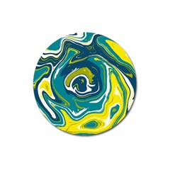 Vector Vivid Marble Pattern 14 Magnet 3  (round) by goljakoff