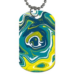 Vector Vivid Marble Pattern 14 Dog Tag (two Sides) by goljakoff