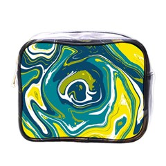 Vector Vivid Marble Pattern 14 Mini Toiletries Bag (one Side) by goljakoff