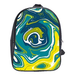 Vector Vivid Marble Pattern 14 School Bag (xl) by goljakoff