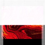 Red Vivid Marble Pattern Rectangular Jigsaw Puzzl Front