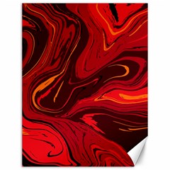 Red Vivid Marble Pattern Canvas 12  X 16 