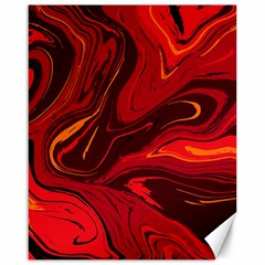 Red Vivid Marble Pattern Canvas 16  X 20  by goljakoff