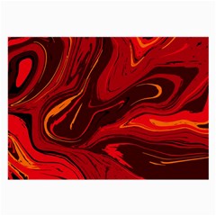 Red Vivid Marble Pattern Large Glasses Cloth by goljakoff